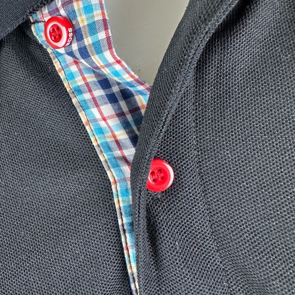 Hugo Boss Interesting Design Polo Shirt Size XL - Picture 3 of 10